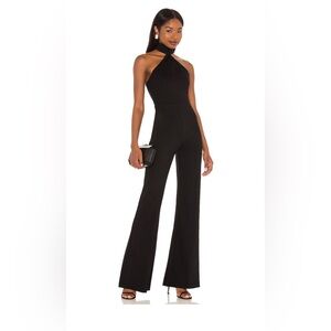 Amanda Uprichard Black Halter Jumpsuit